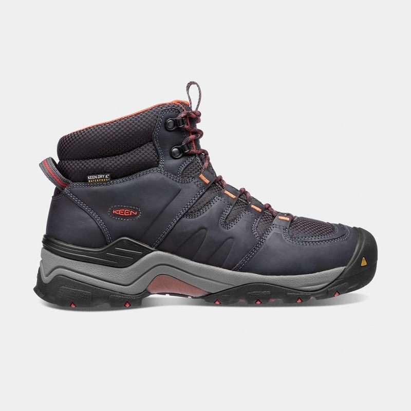 Keen Gypsum II Waterproof Mid - Erkek Trekking Bot - Siyah - Türkiye (034597QRT)